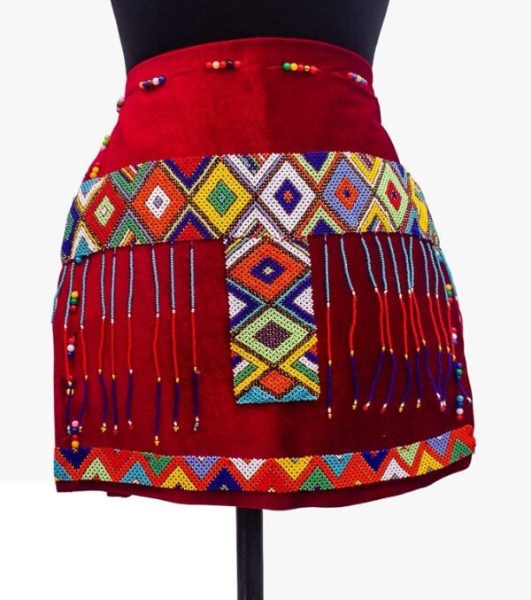 Beaded Red Skirt